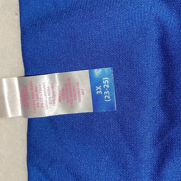 Women's Plus 2X top 3X bottom drawstring side 2 piece swimsuit WORN ONCE. - Picture 3 of 5